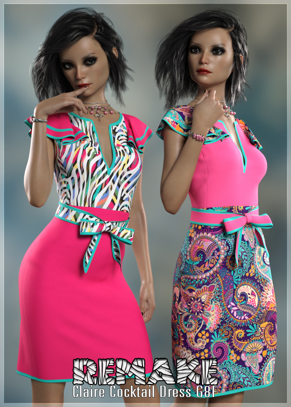 Remake Claire Cocktail Dress G8F by N/A