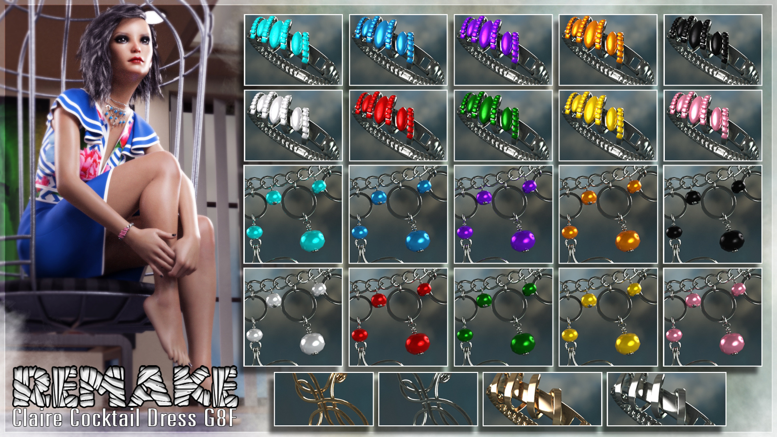 Remake Claire Cocktail Dress G8F by N/A