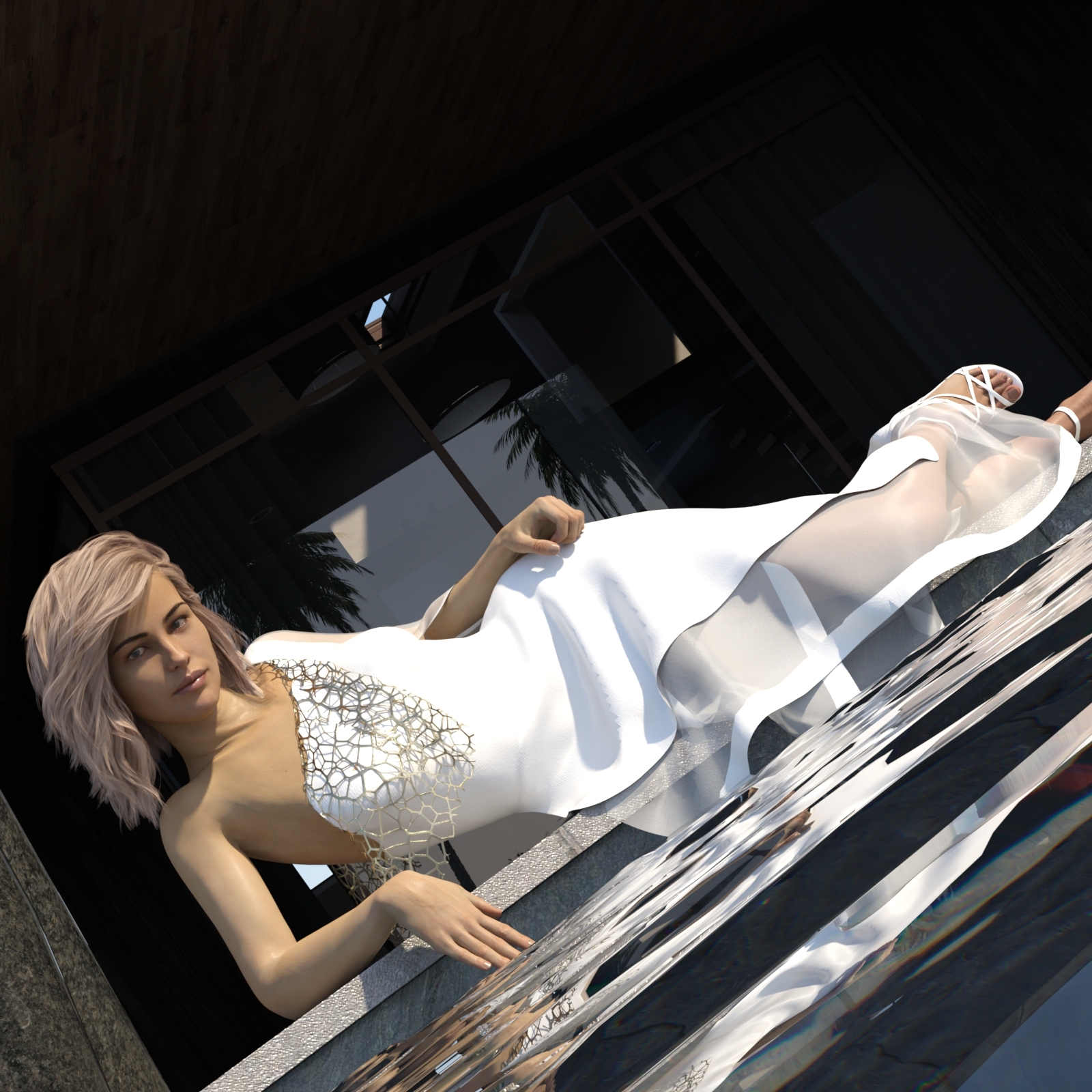 dForce Summer Breeze Dress for Genesis 8 Female by N/A
