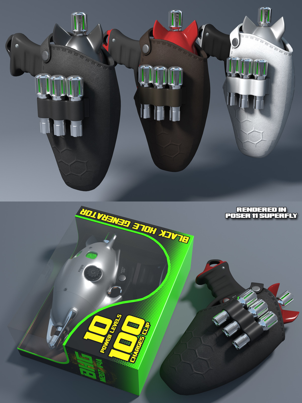 Pulp SciFi Pistol for Poser and DS by N/A
