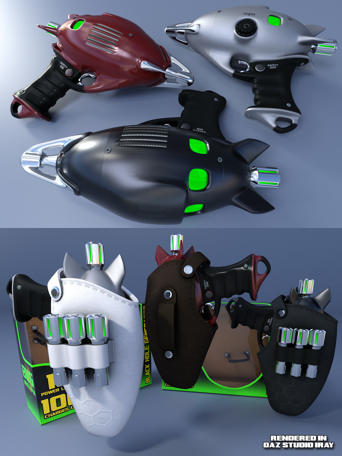 Pulp SciFi Pistol for Poser and DS by N/A