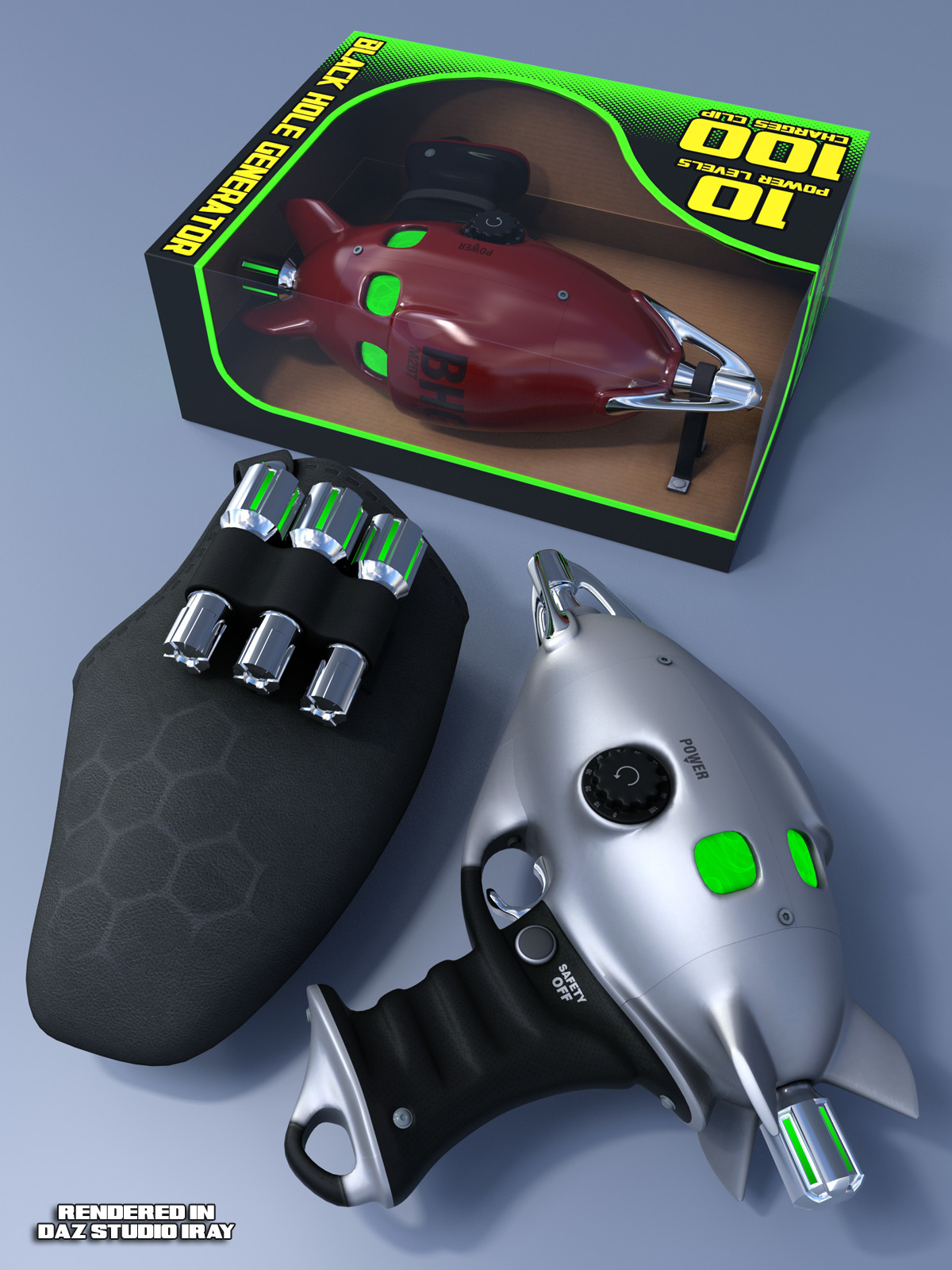 Pulp SciFi Pistol for Poser and DS by N/A