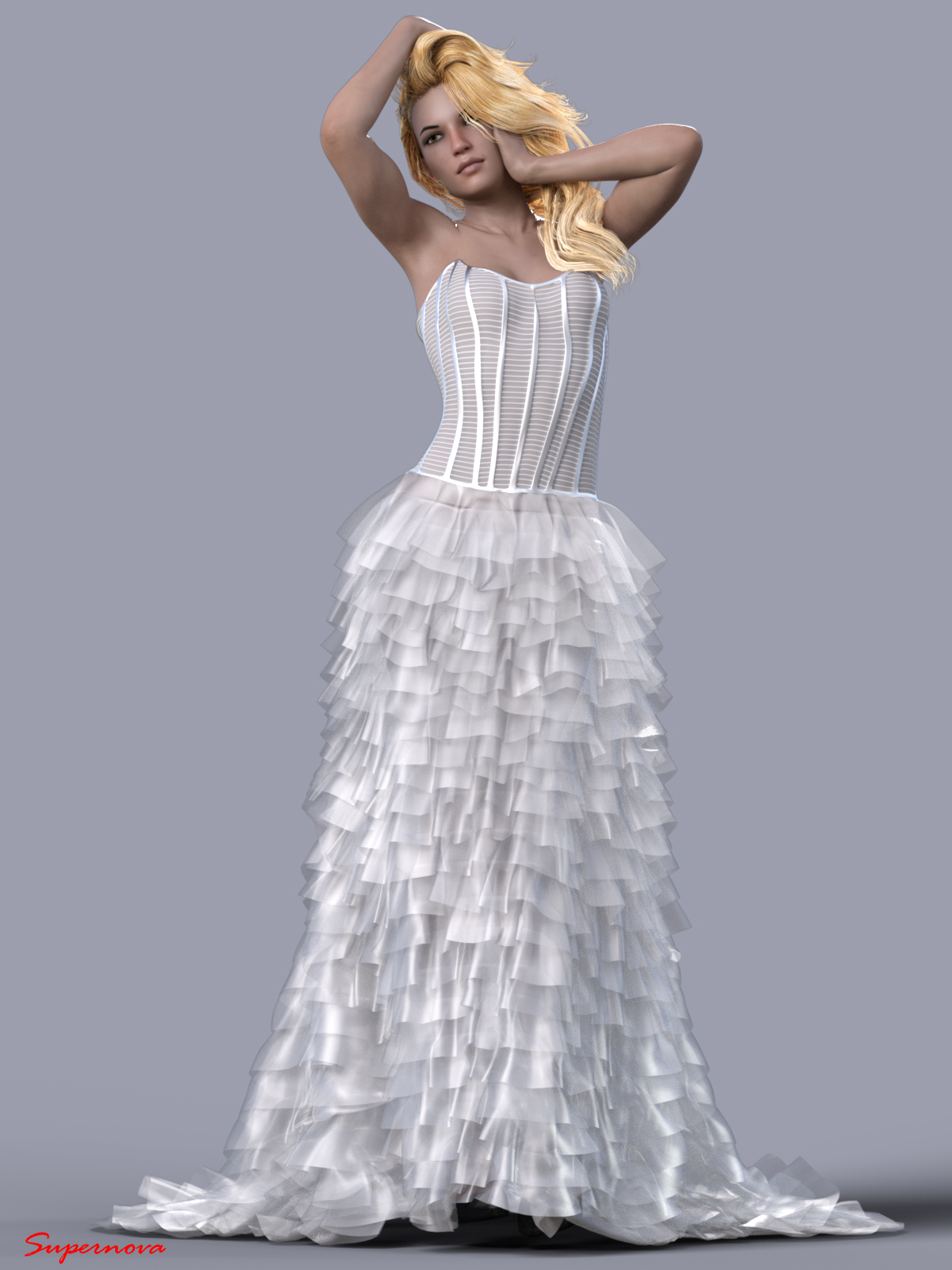 dForce-Wedding Dress For G8F by N/A