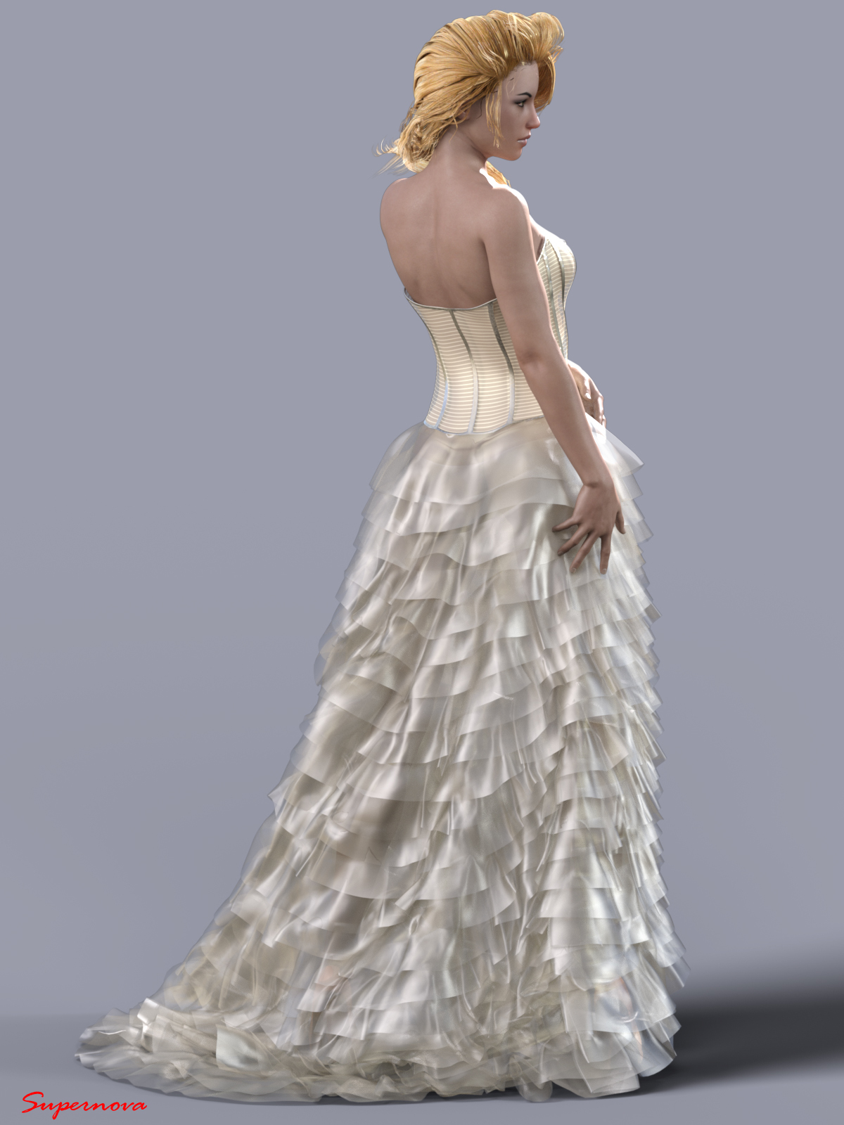 dForce-Wedding Dress For G8F by N/A