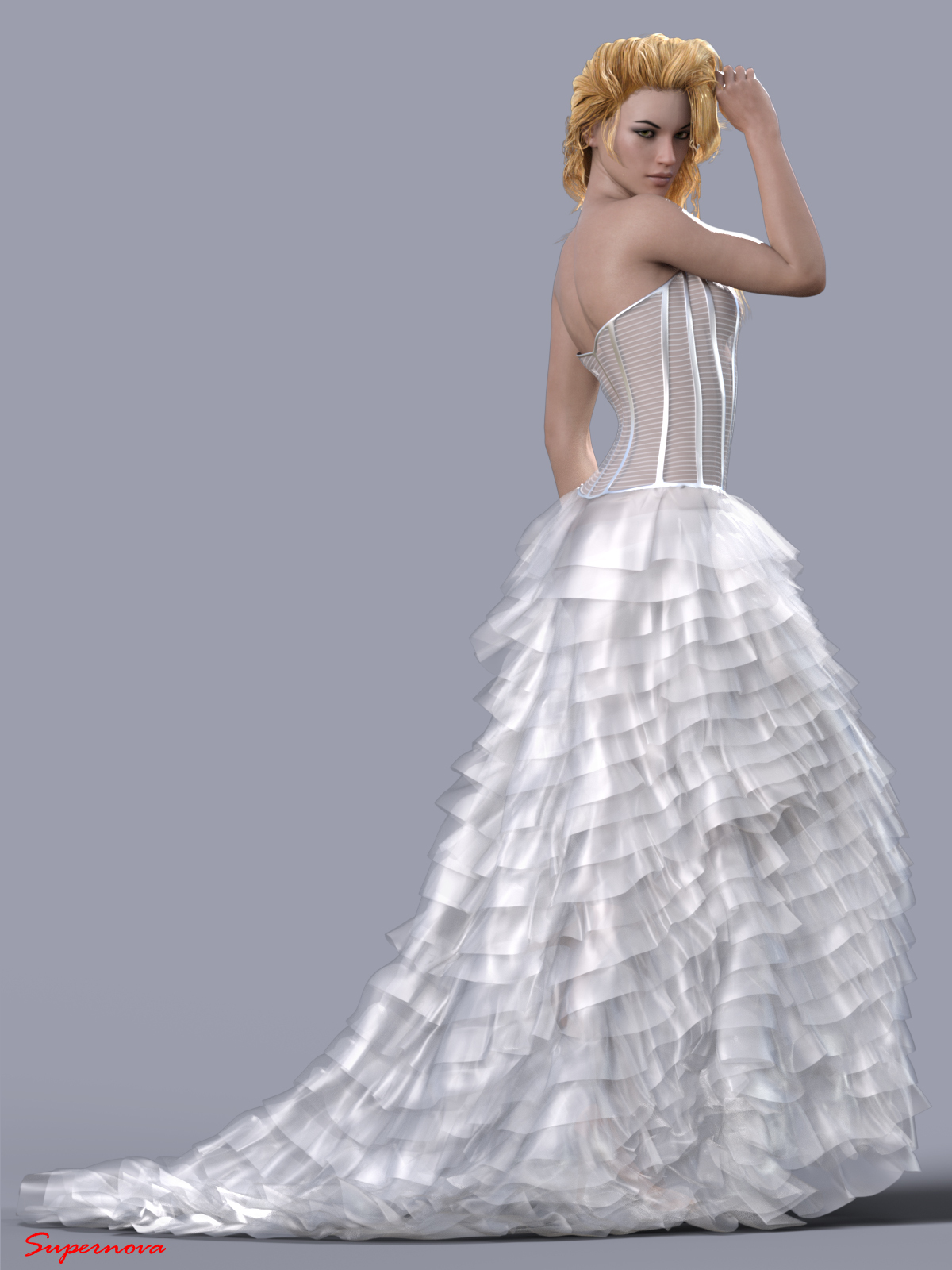 dForce-Wedding Dress For G8F by N/A