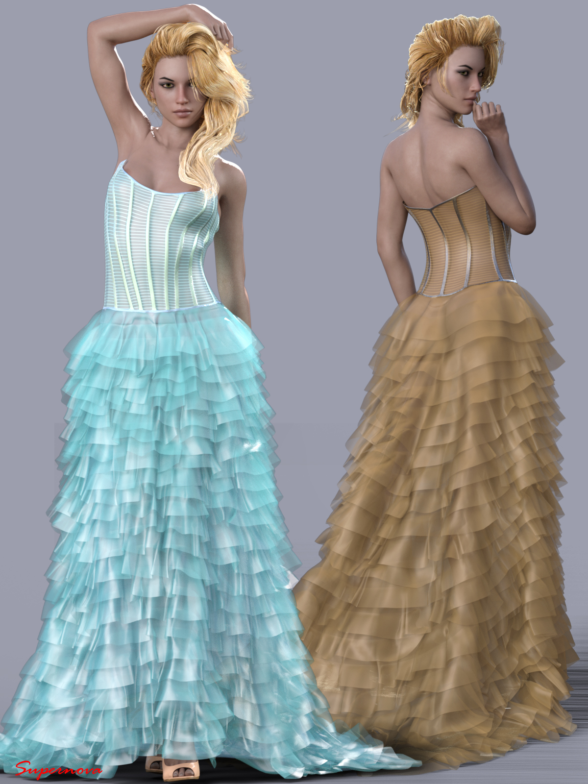 dForce-Wedding Dress For G8F by N/A