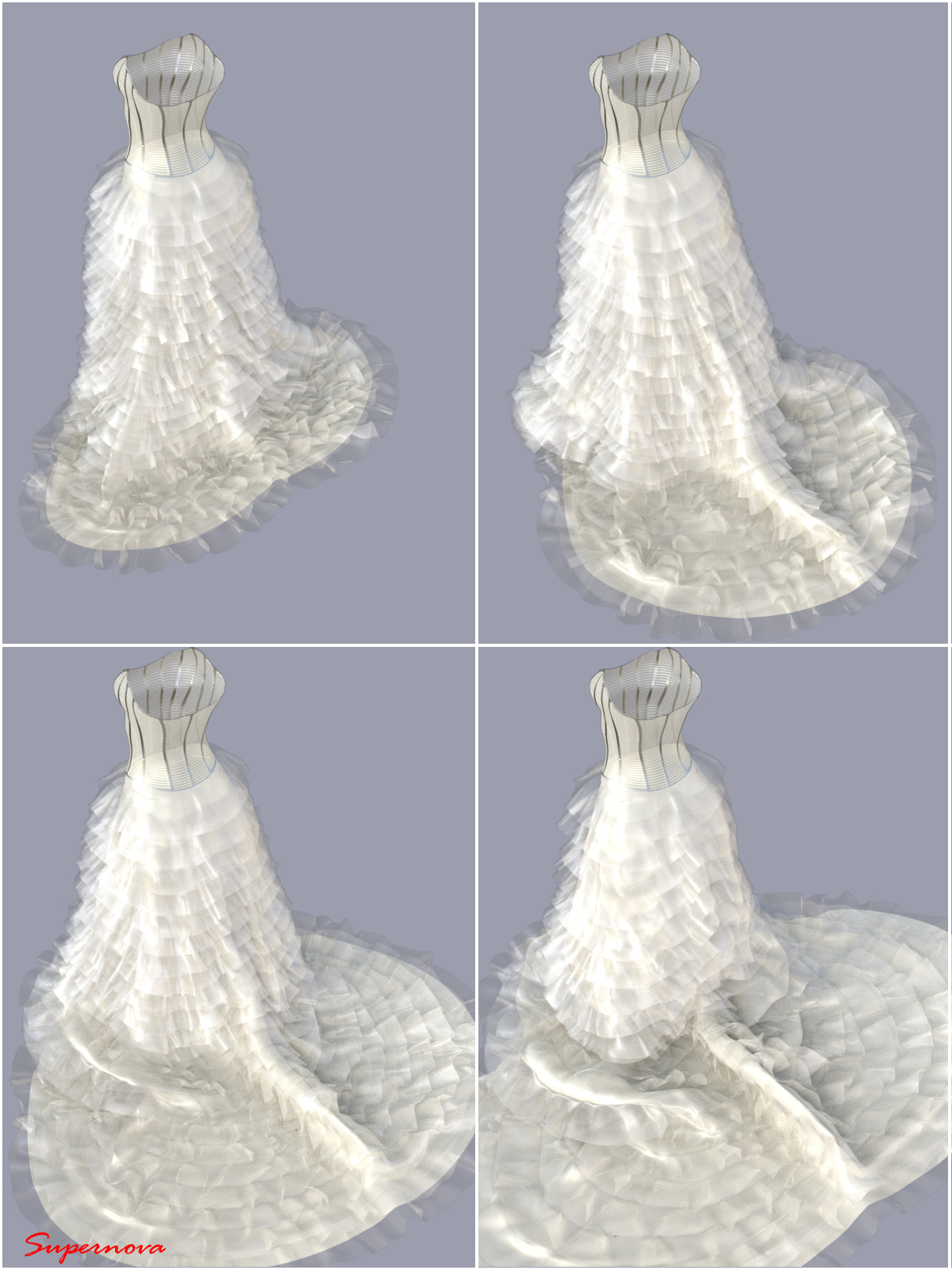 dForce-Wedding Dress For G8F by N/A