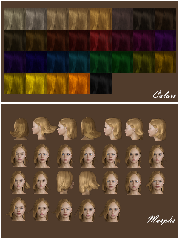 SG Hair for Genesis 8 Female by N/A