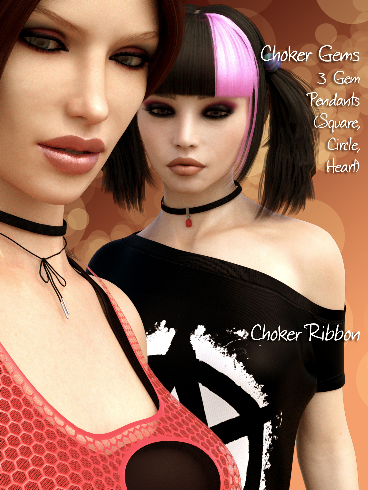 Decent Chokers for Genesis 8 Female by N/A