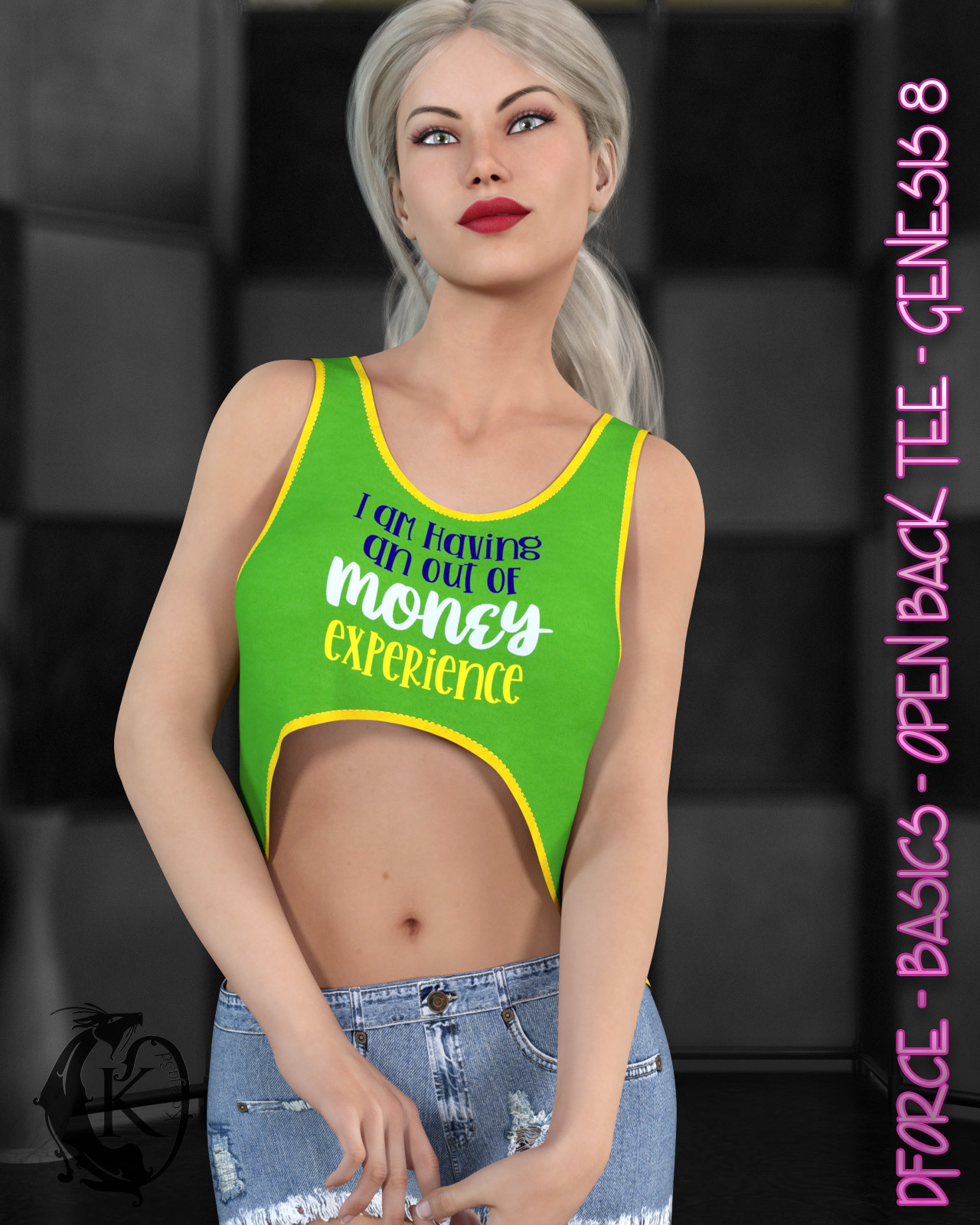 dforce - Basics - Open Back Tee - Genesis 8 by N/A