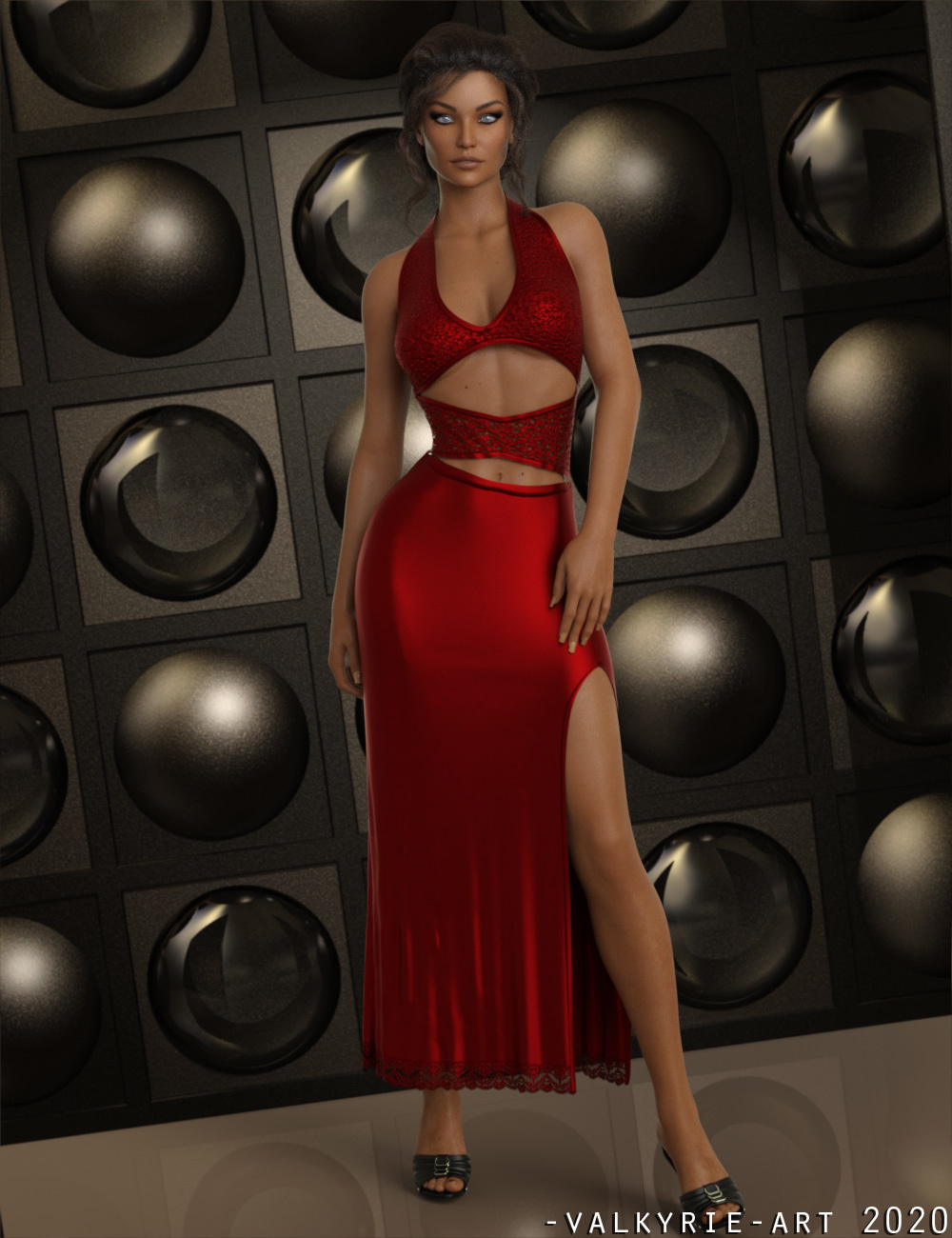 InStyle - JMR dForce Sabia Long Dress for G8F by N/A