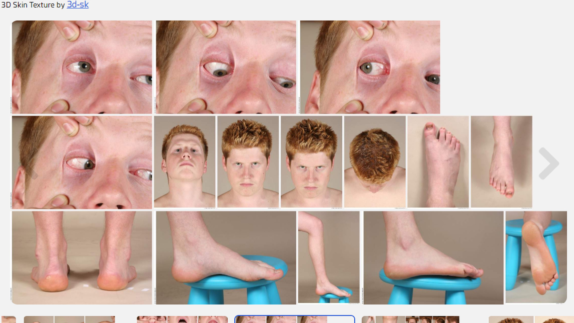 Alex High Res Skin Texture Photo Set by N/A