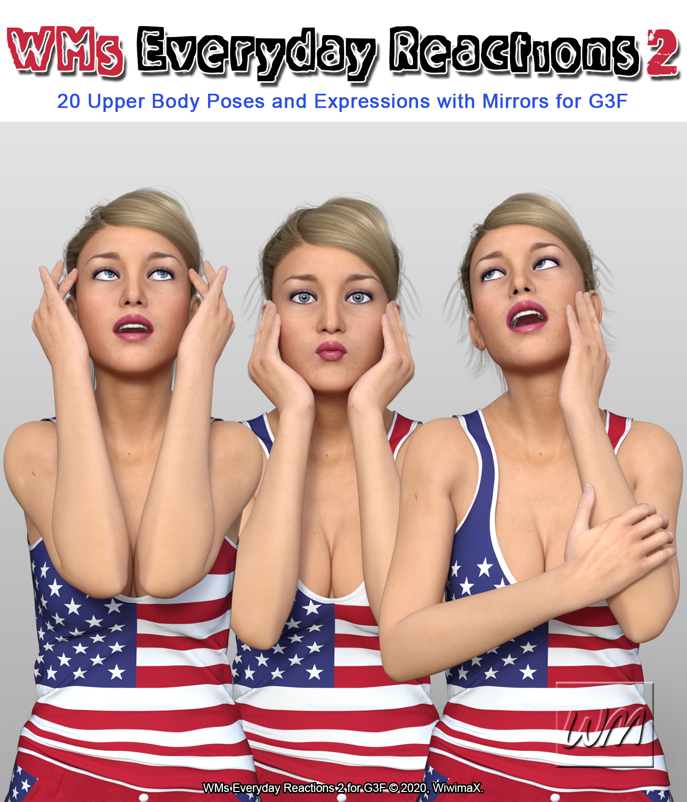 WMs Everyday Upper Body Reactions Pack 2 for G3F by N/A