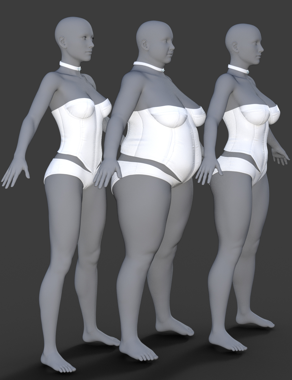 X-Fashion Sugar Corset for Genesis 8 Female(s) by N/A