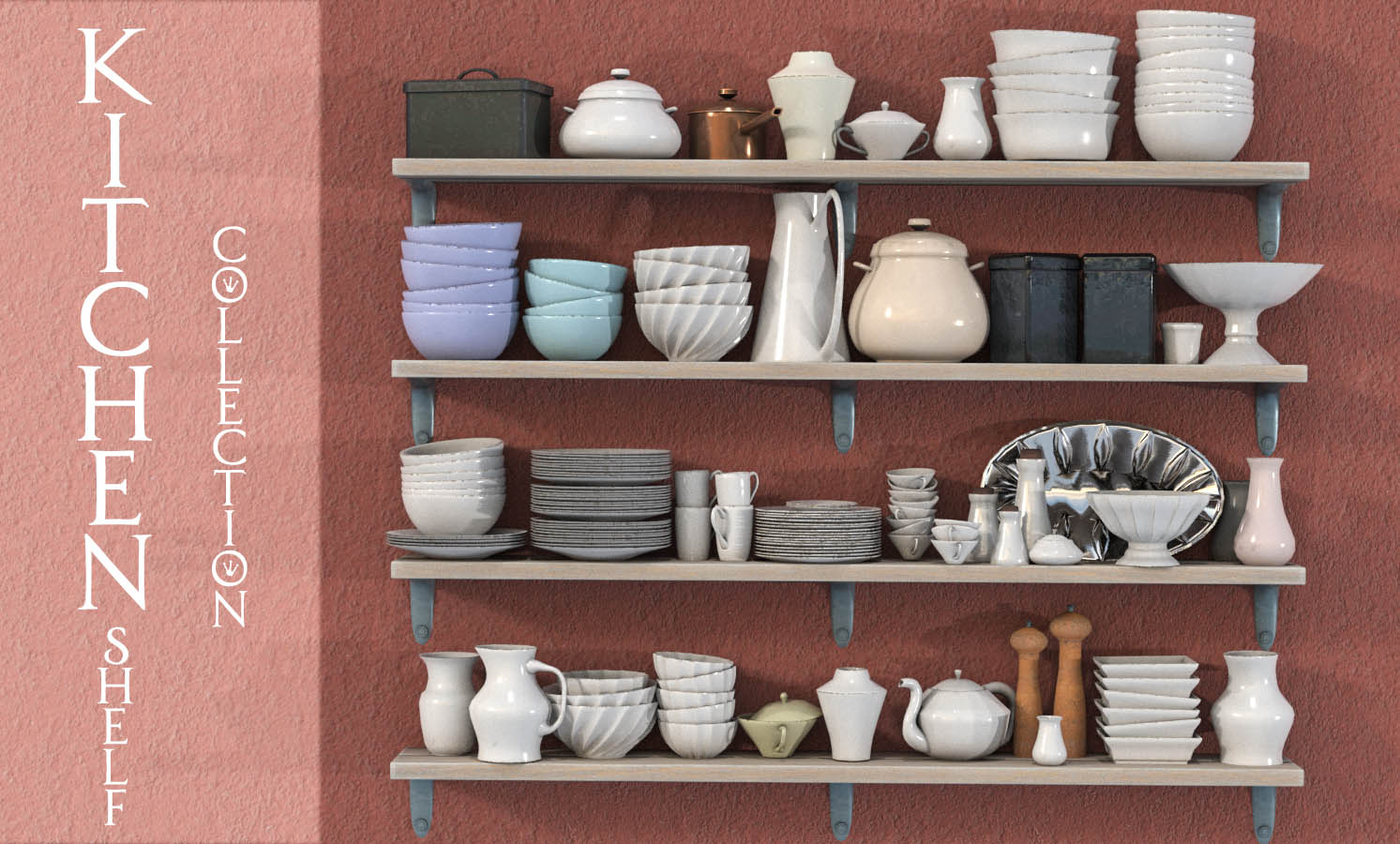 Kitchen Shelf Collection by N/A