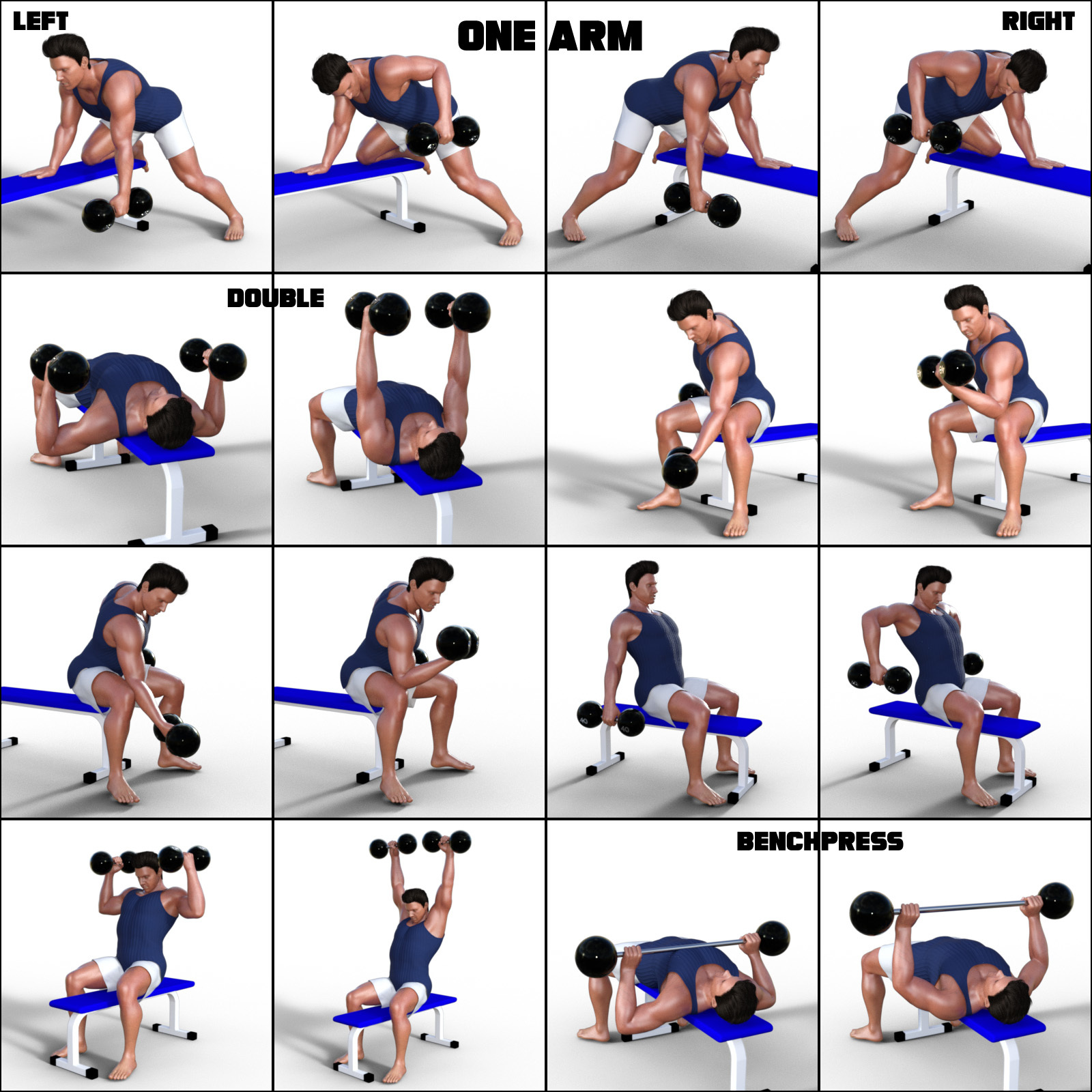 Workout pose set for G8M by N/A