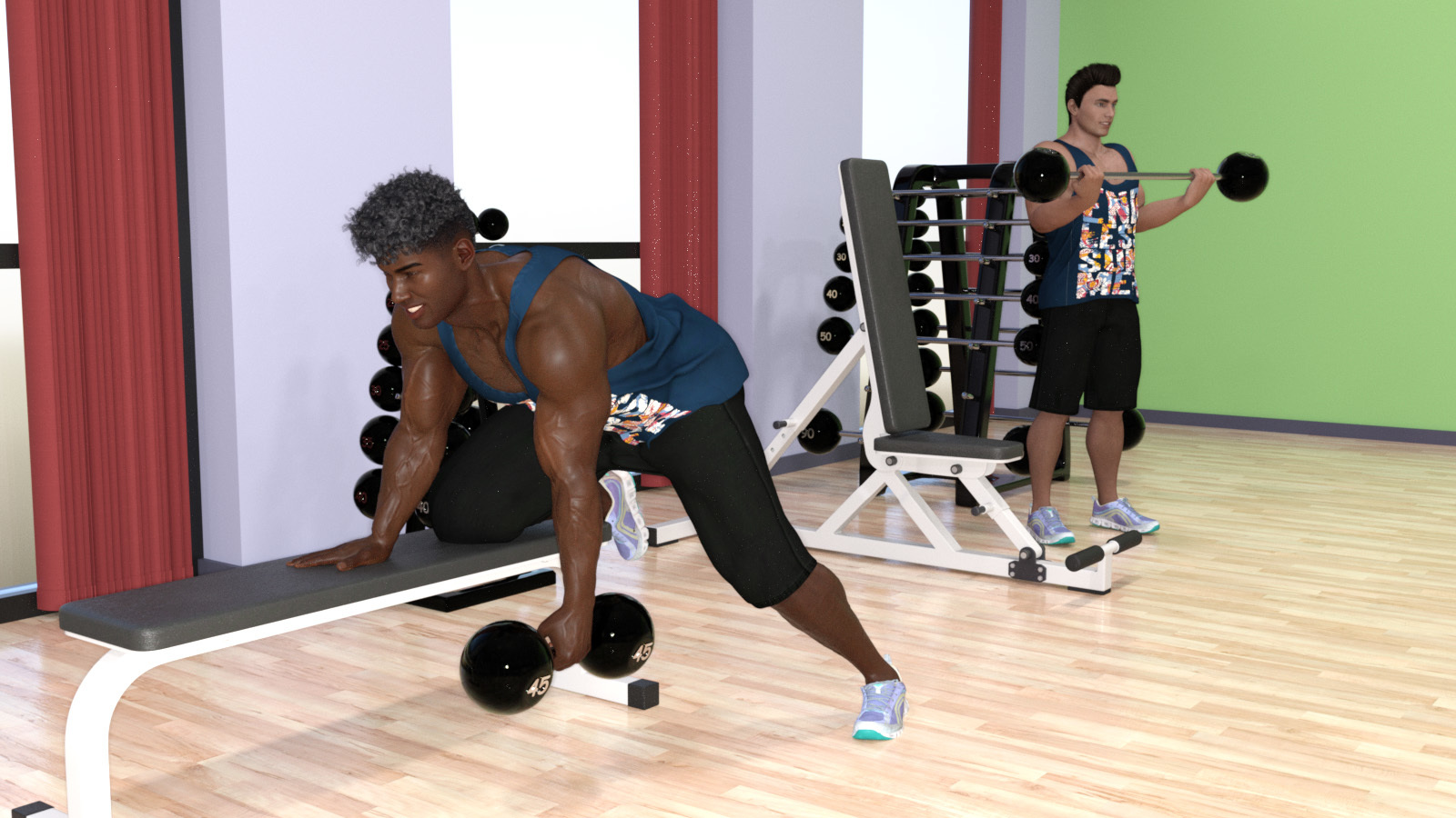 Workout pose set for G8M by N/A