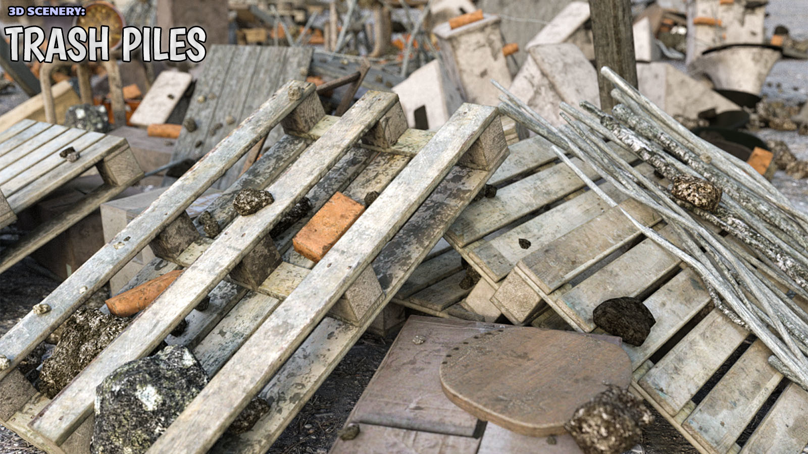 3D Scenery: Trash Piles by N/A