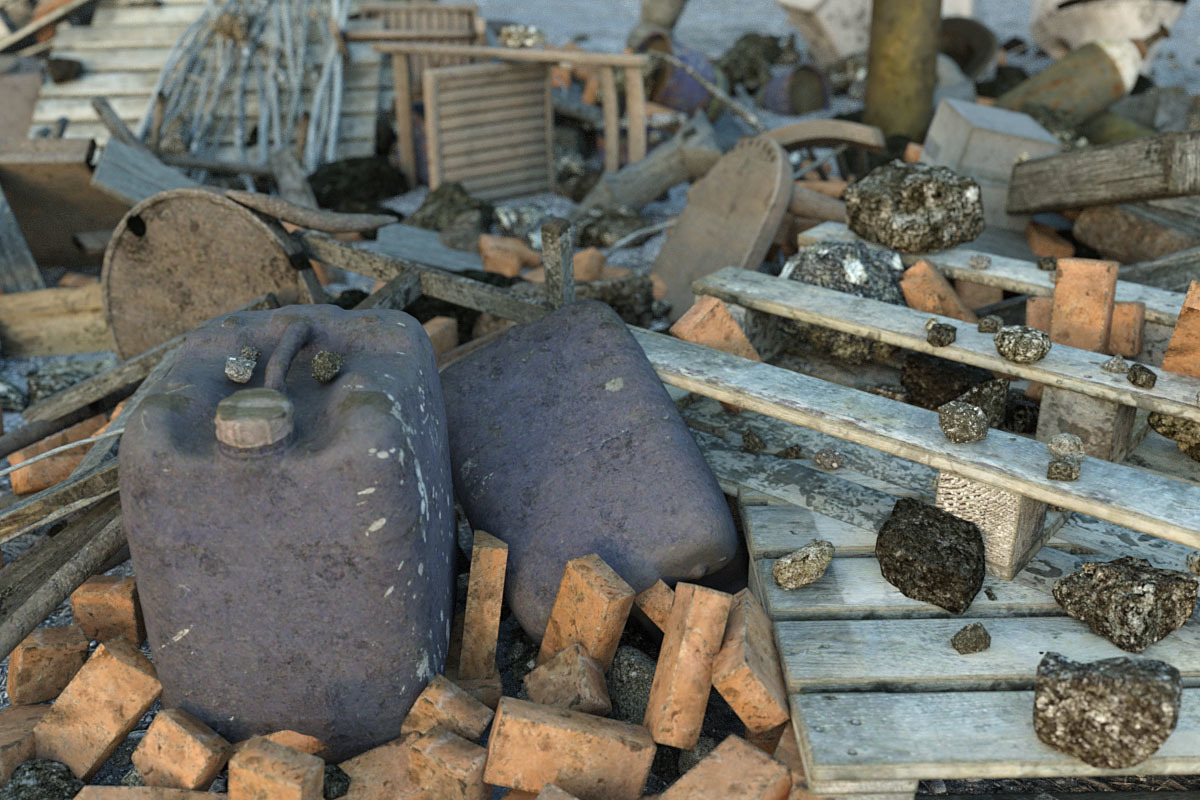 3D Scenery: Trash Piles by N/A