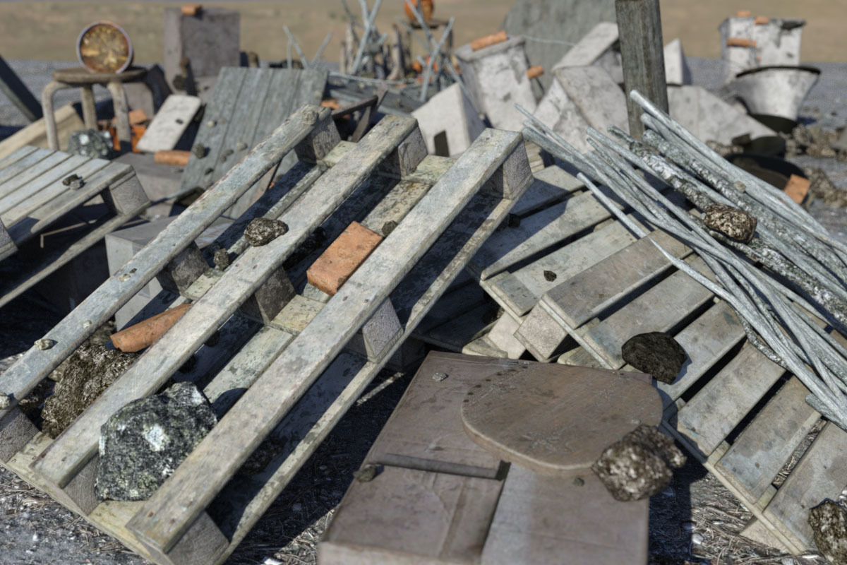 3D Scenery: Trash Piles by N/A