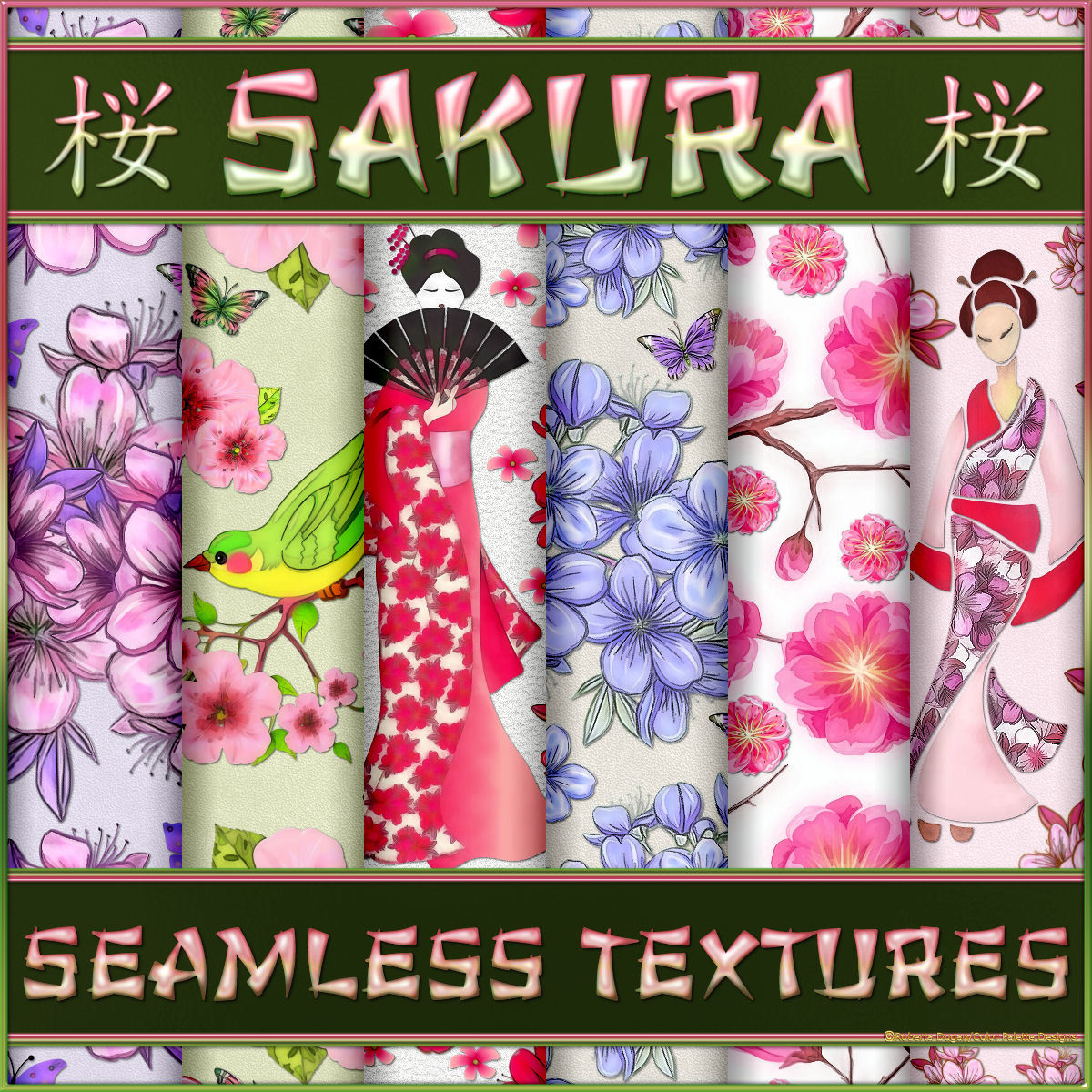 SAKURA Seamless Textures by N/A
