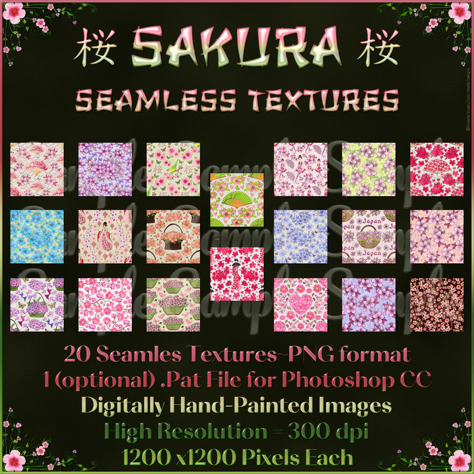 SAKURA Seamless Textures by N/A