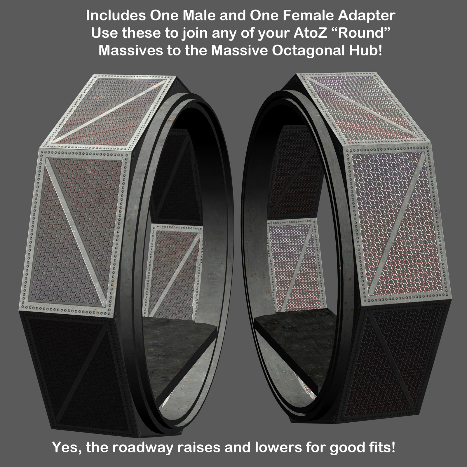 AtoZ Massive Octagonal Hub I v1 by N/A