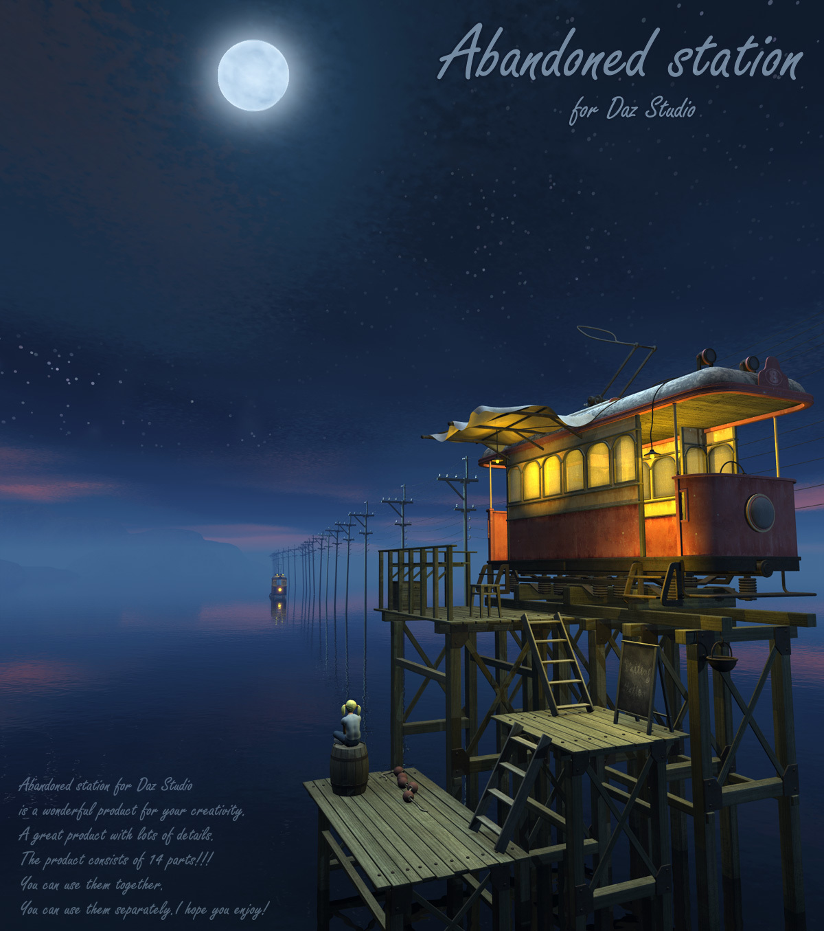 Abandoned station for Daz Studio by N/A