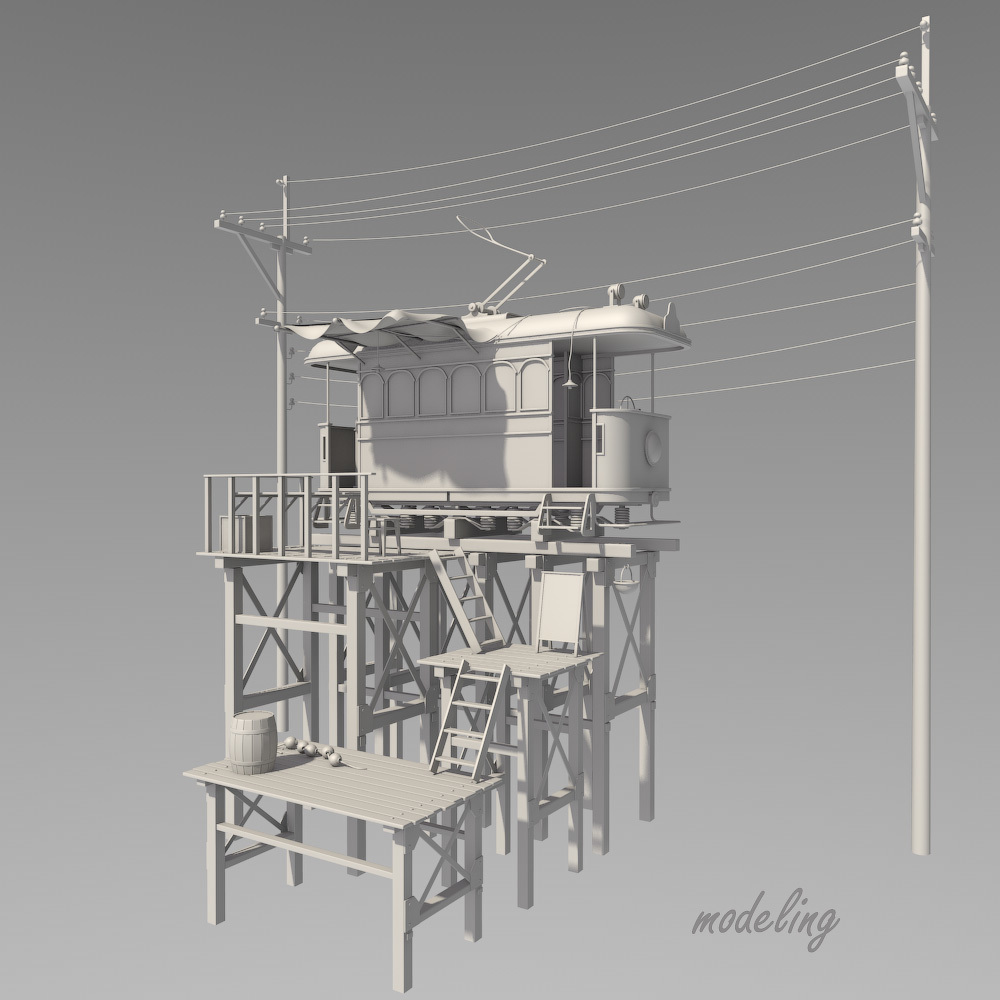 Abandoned station for Daz Studio by N/A
