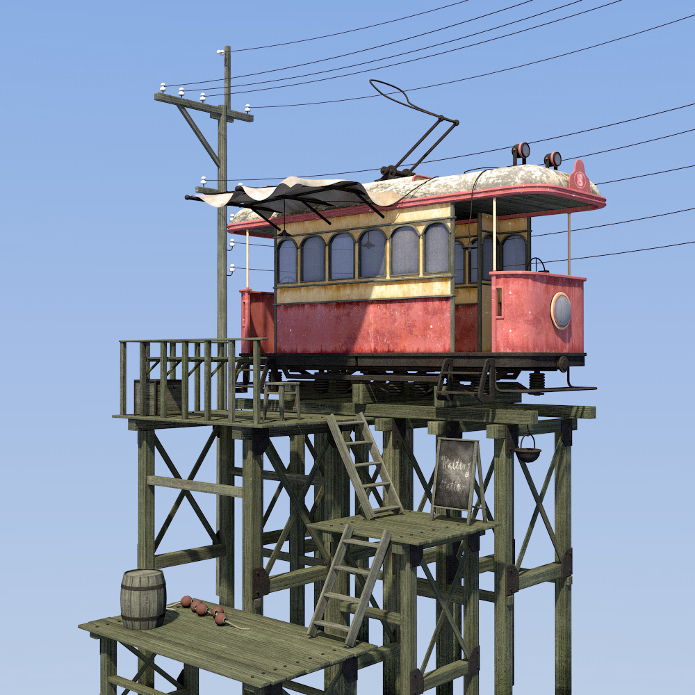 Abandoned station for Daz Studio by N/A