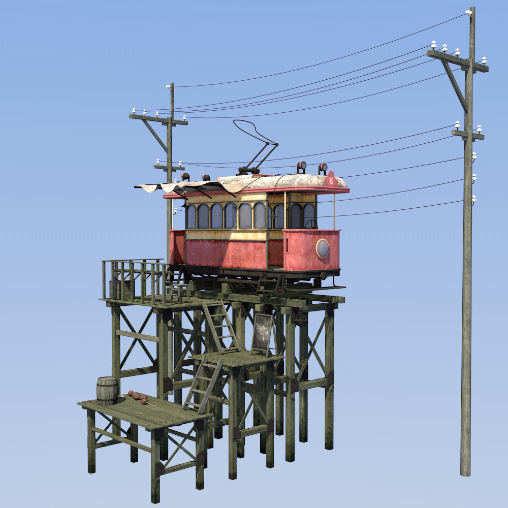Abandoned station for Daz Studio by N/A
