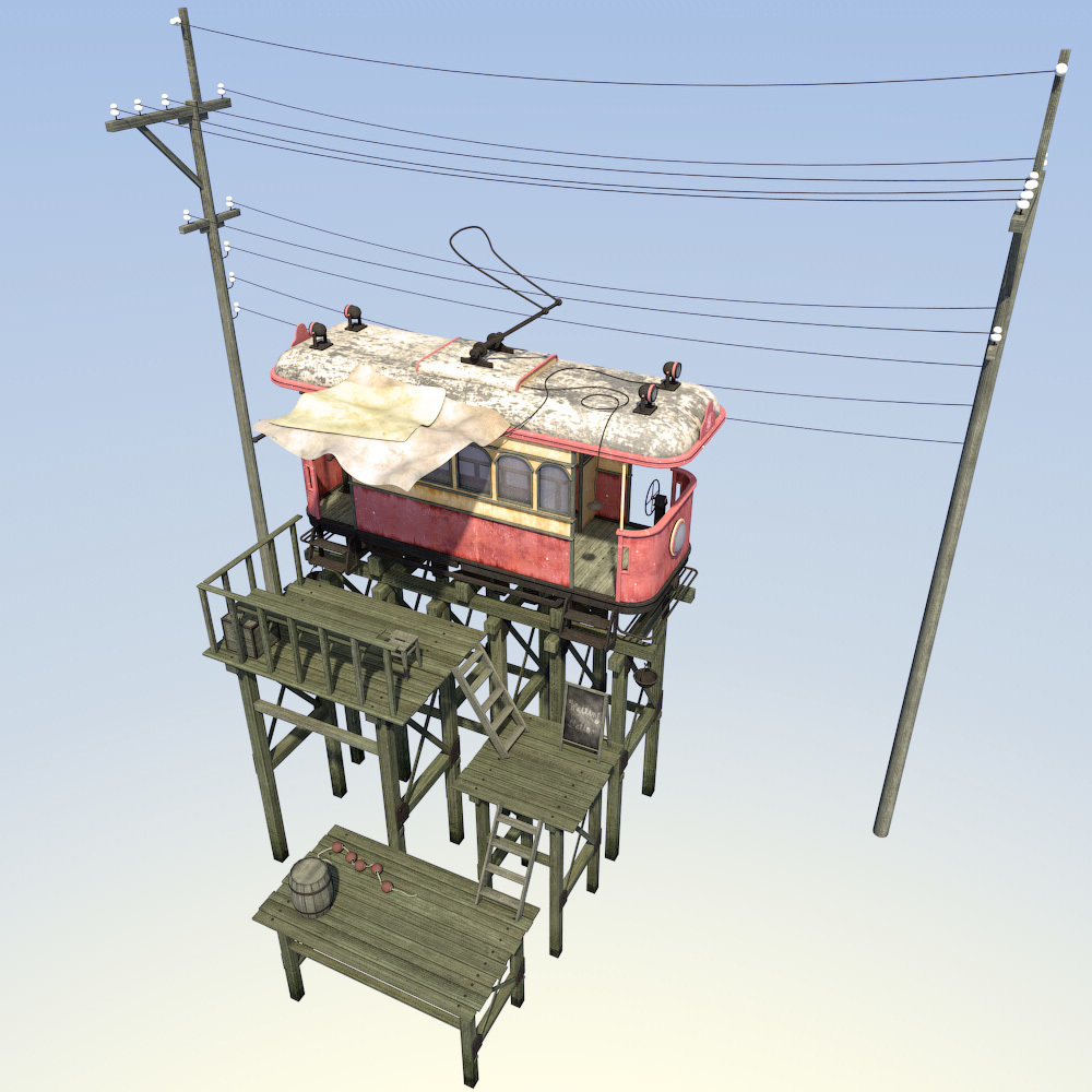 Abandoned station for Daz Studio by N/A