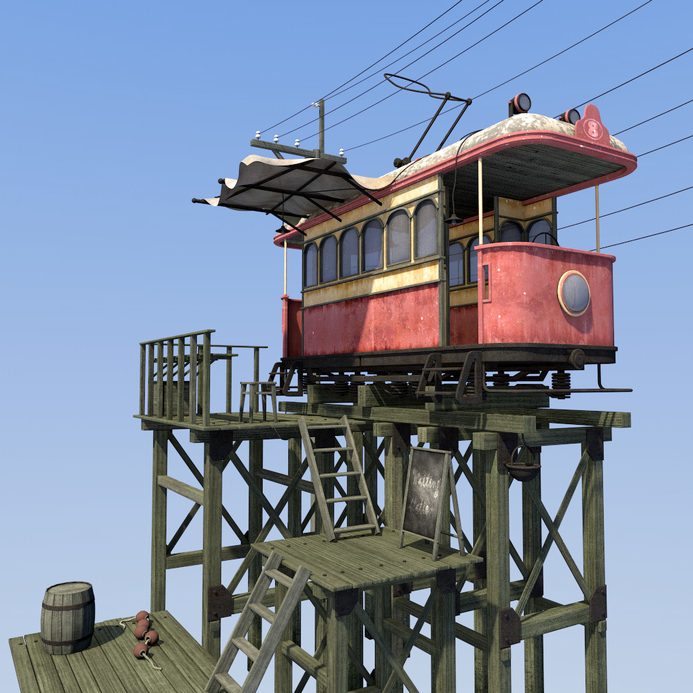 Abandoned station for Daz Studio by N/A