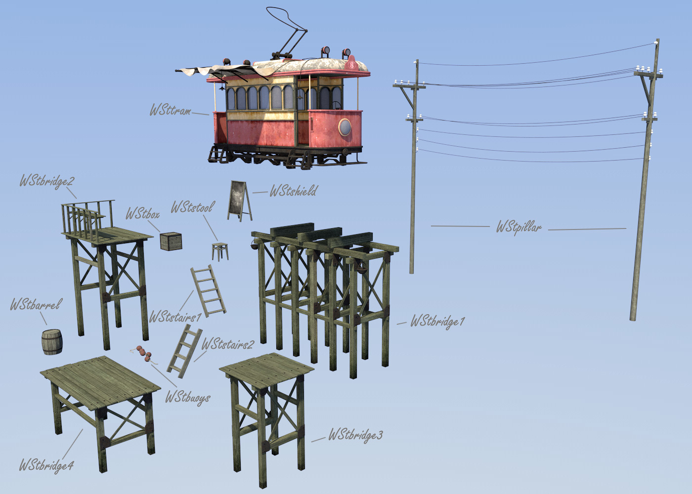 Abandoned station for Daz Studio by N/A