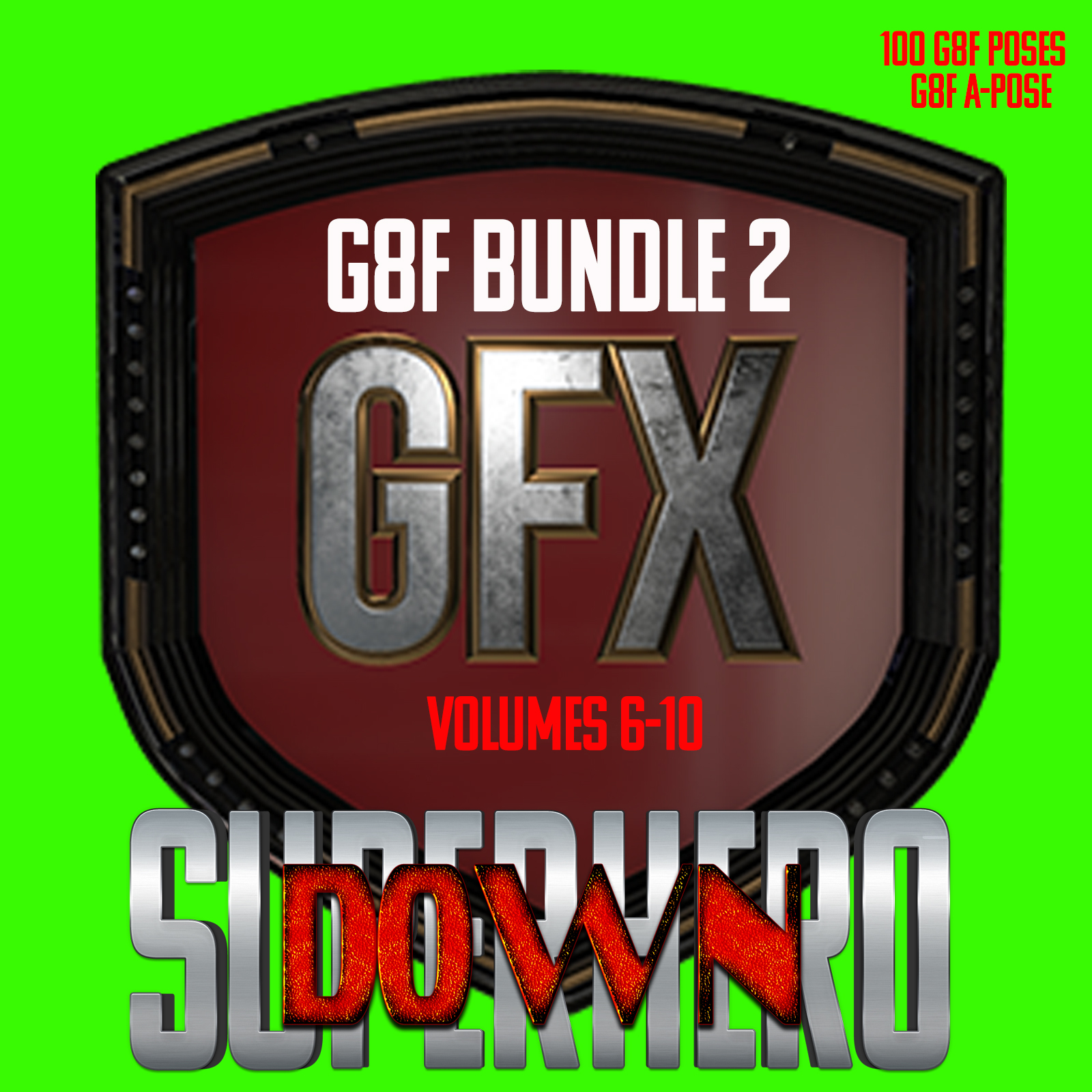 SuperHero Down Bundle 2 for G8F by N/A
