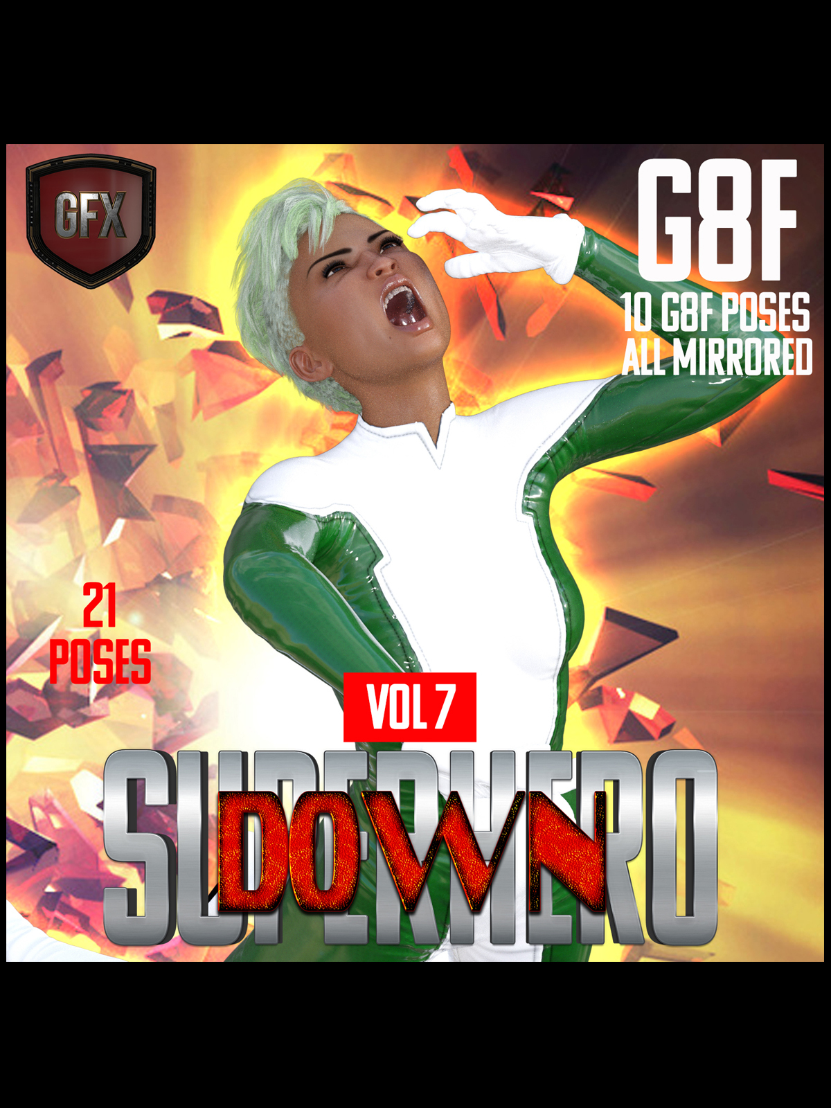 SuperHero Down Bundle 2 for G8F by N/A