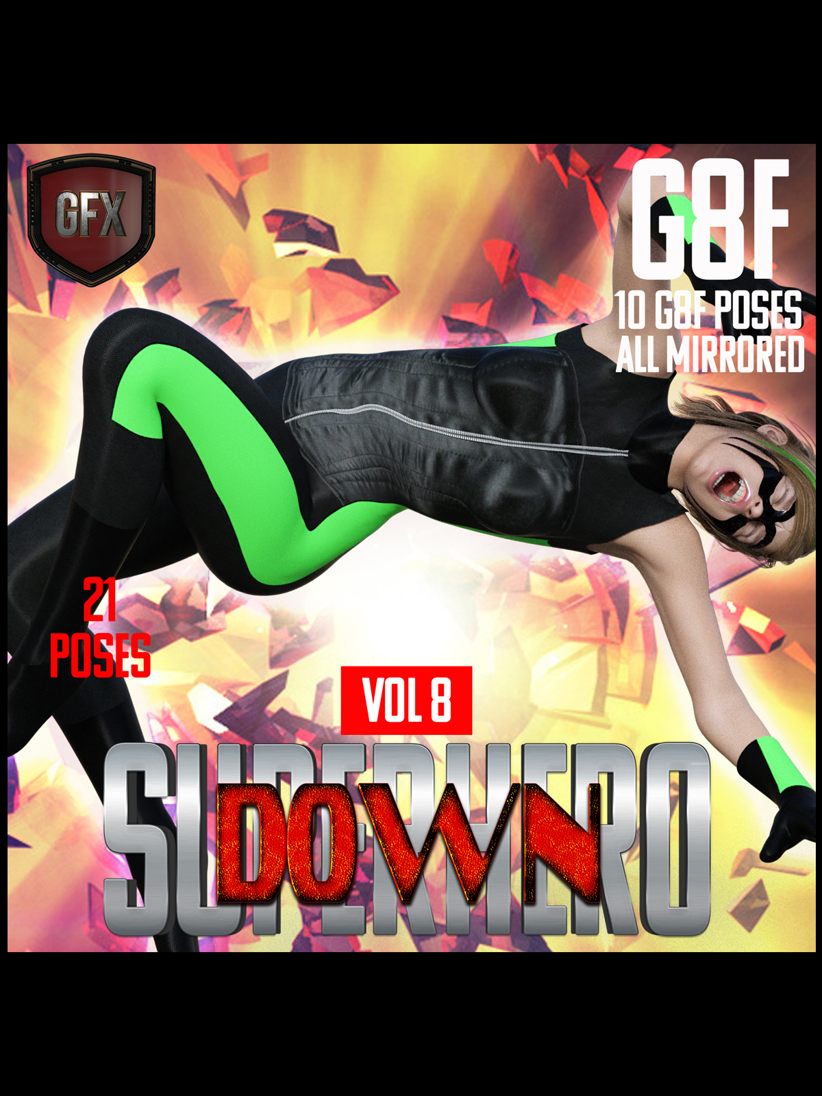 SuperHero Down Bundle 2 for G8F by N/A