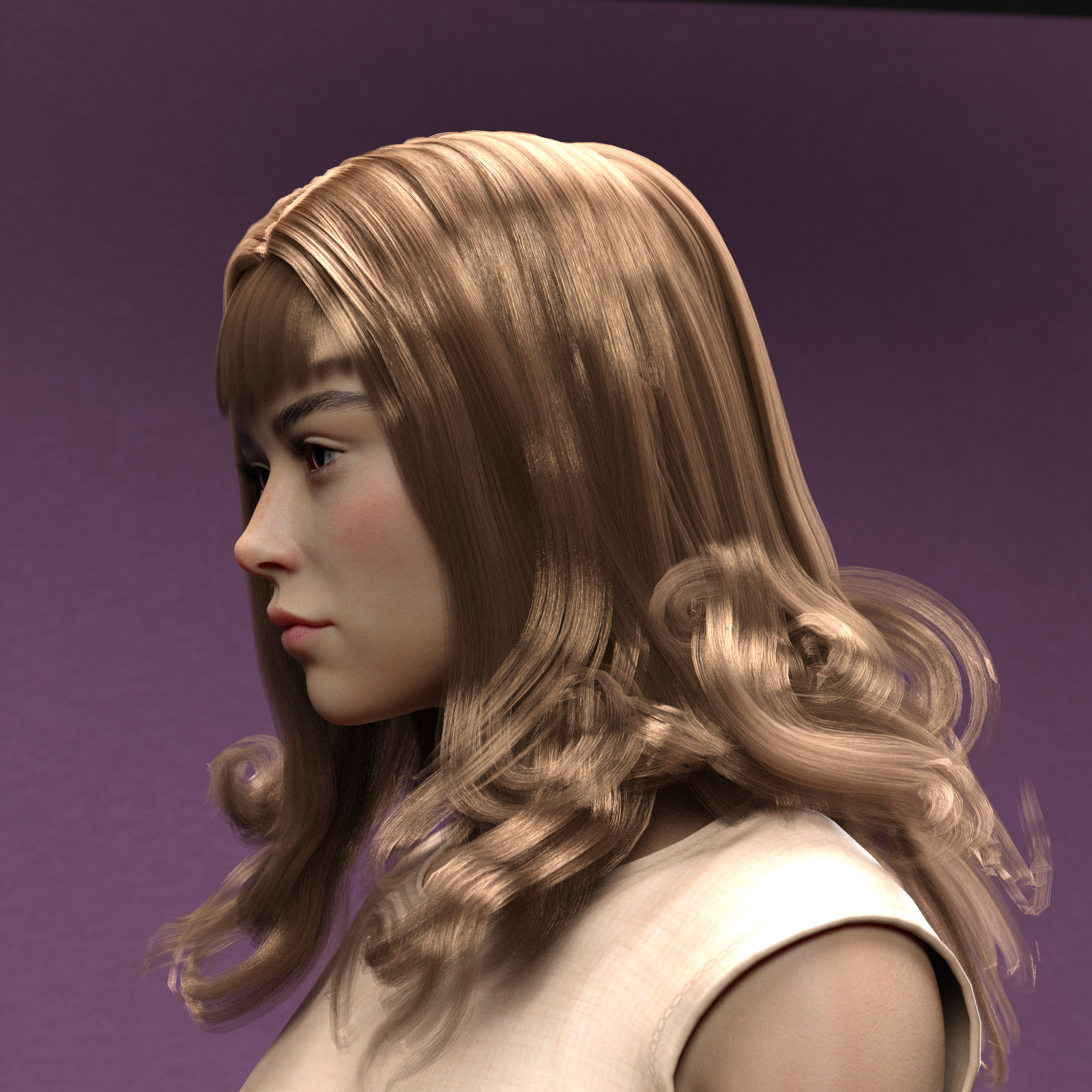 Long wavy hairforGenesis8Females by N/A