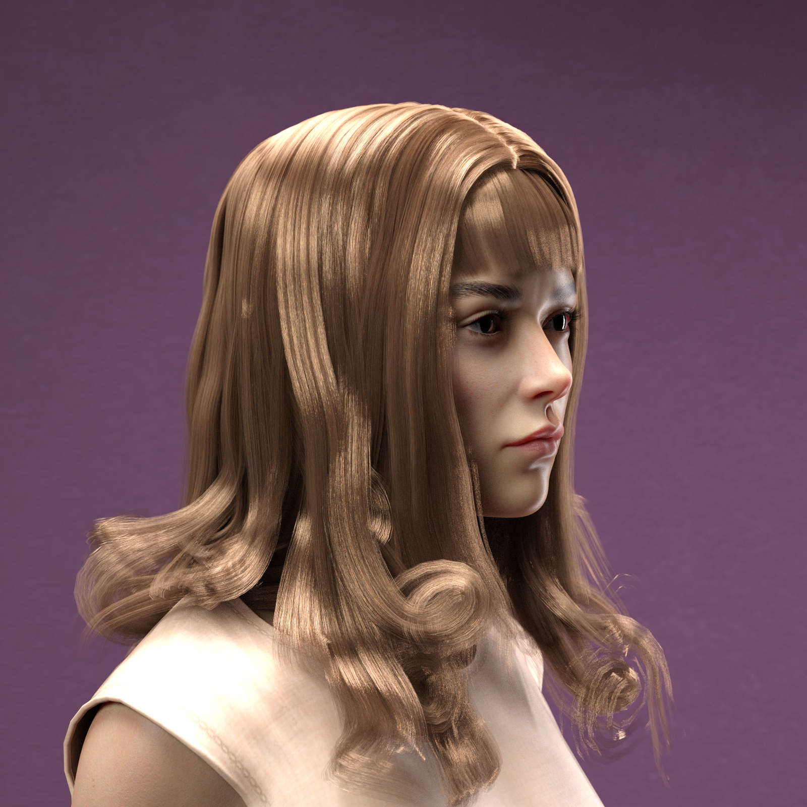 Long wavy hairforGenesis8Females by N/A