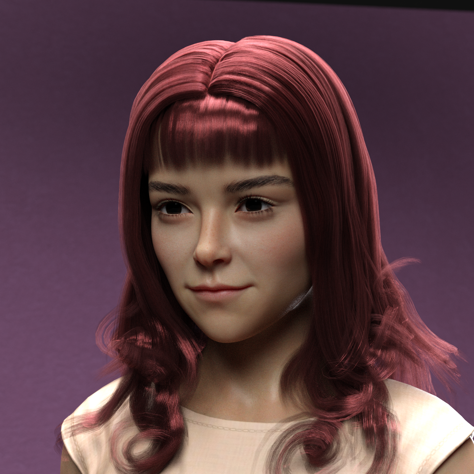 Long wavy hairforGenesis8Females by N/A