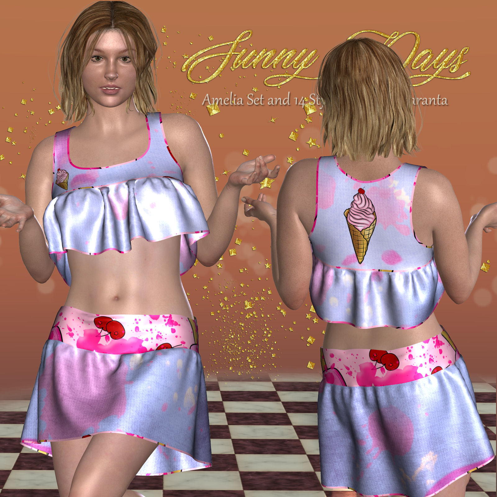 DA-SunnyDays for AmeliaSet and 14 Styles for PE by karanta by N/A