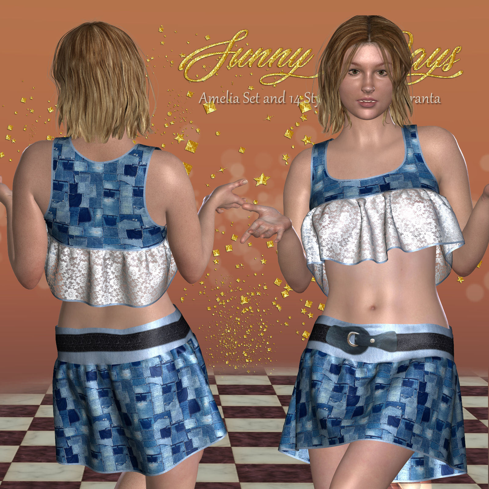 DA-SunnyDays for AmeliaSet and 14 Styles for PE by karanta by N/A