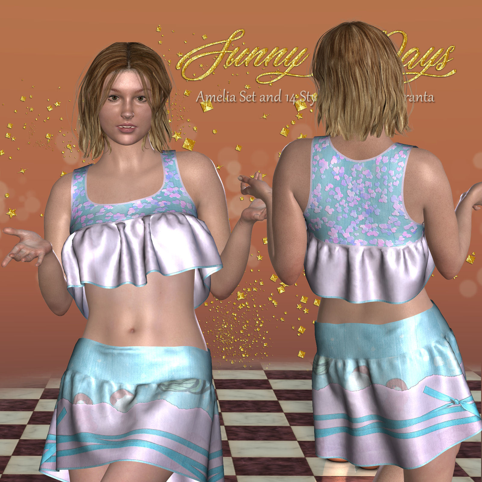 DA-SunnyDays for AmeliaSet and 14 Styles for PE by karanta by N/A