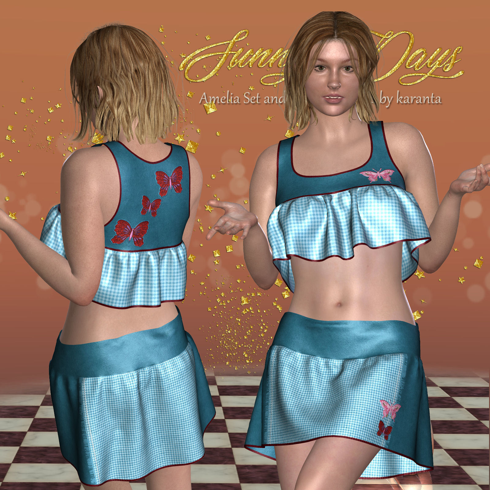 DA-SunnyDays for AmeliaSet and 14 Styles for PE by karanta by N/A