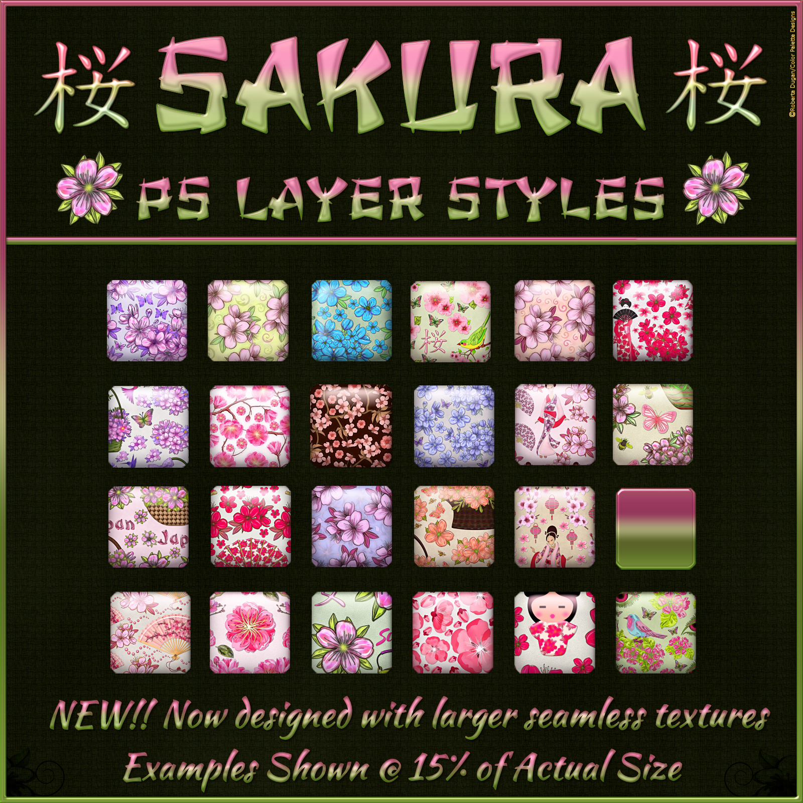 SAKURA PS Layer Styles by N/A