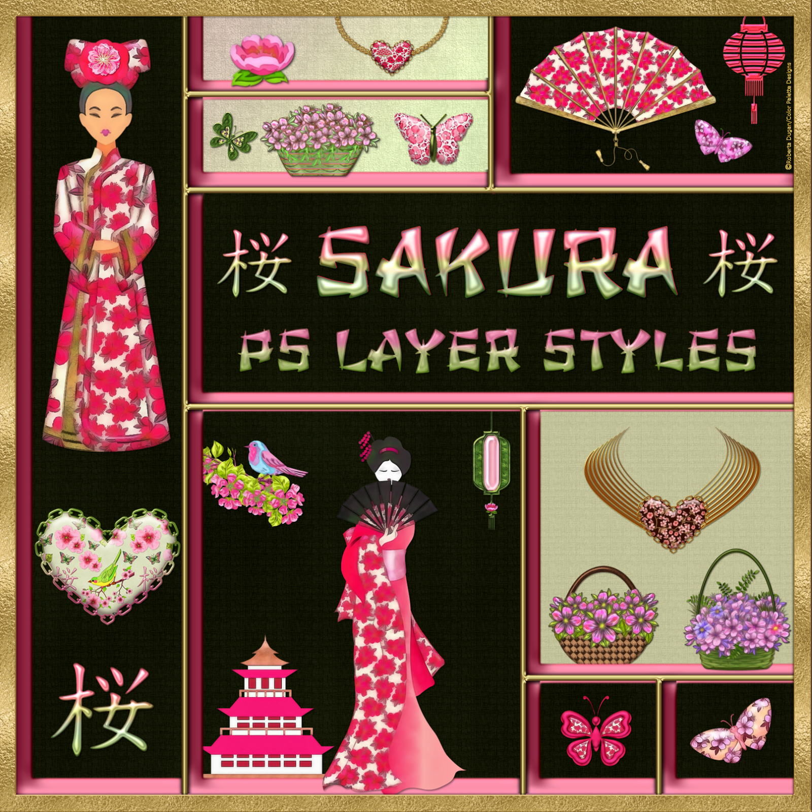 SAKURA PS Layer Styles by N/A