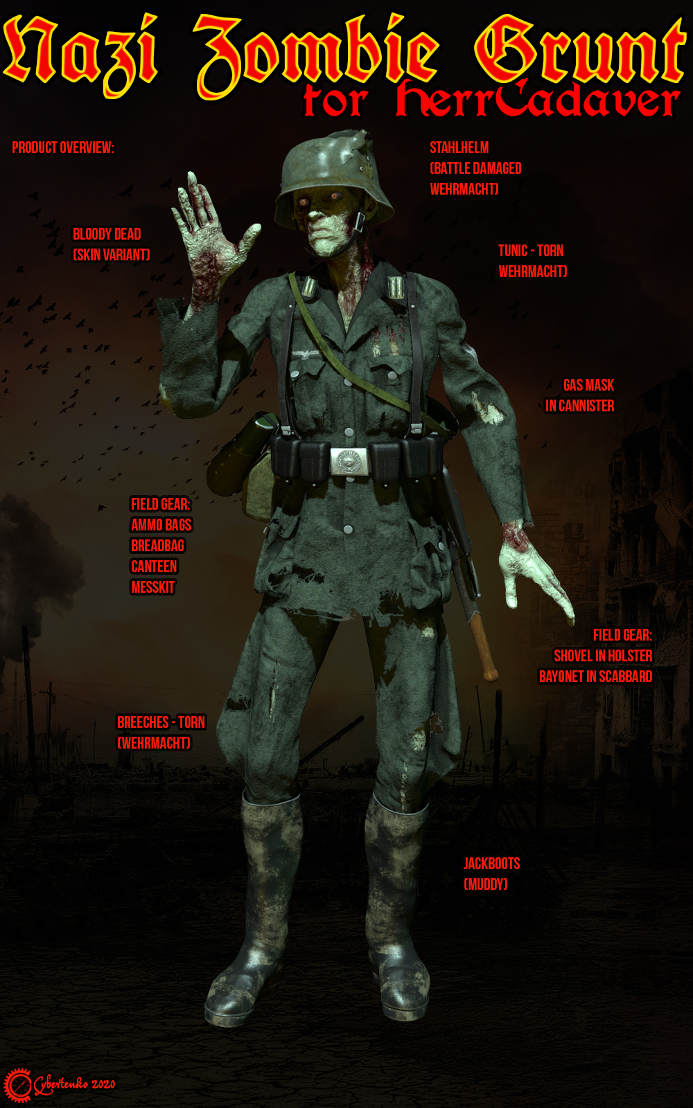 Nazi Zombie Grunt for HerrCadaver by N/A