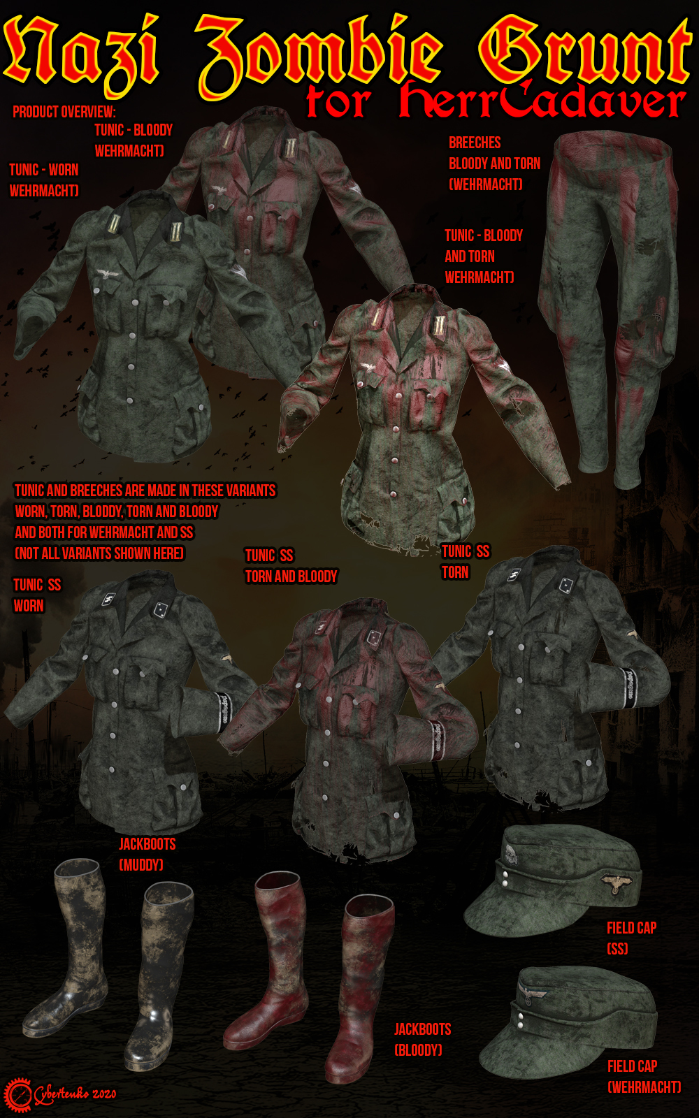 Nazi Zombie Grunt for HerrCadaver by N/A