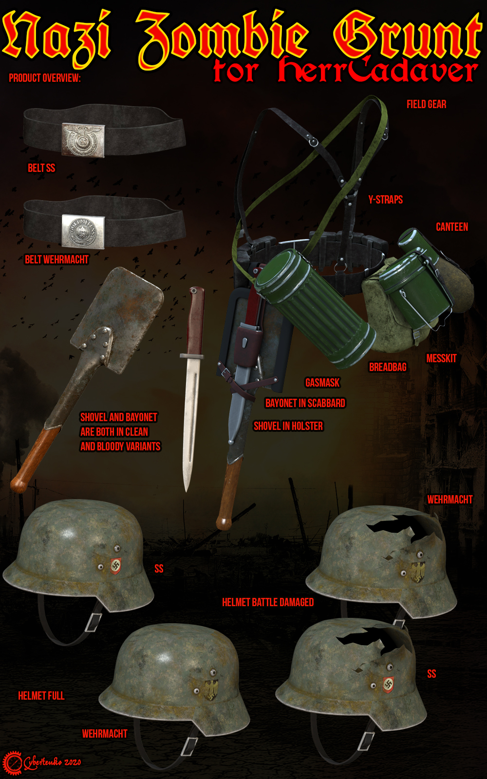 Nazi Zombie Grunt for HerrCadaver by N/A