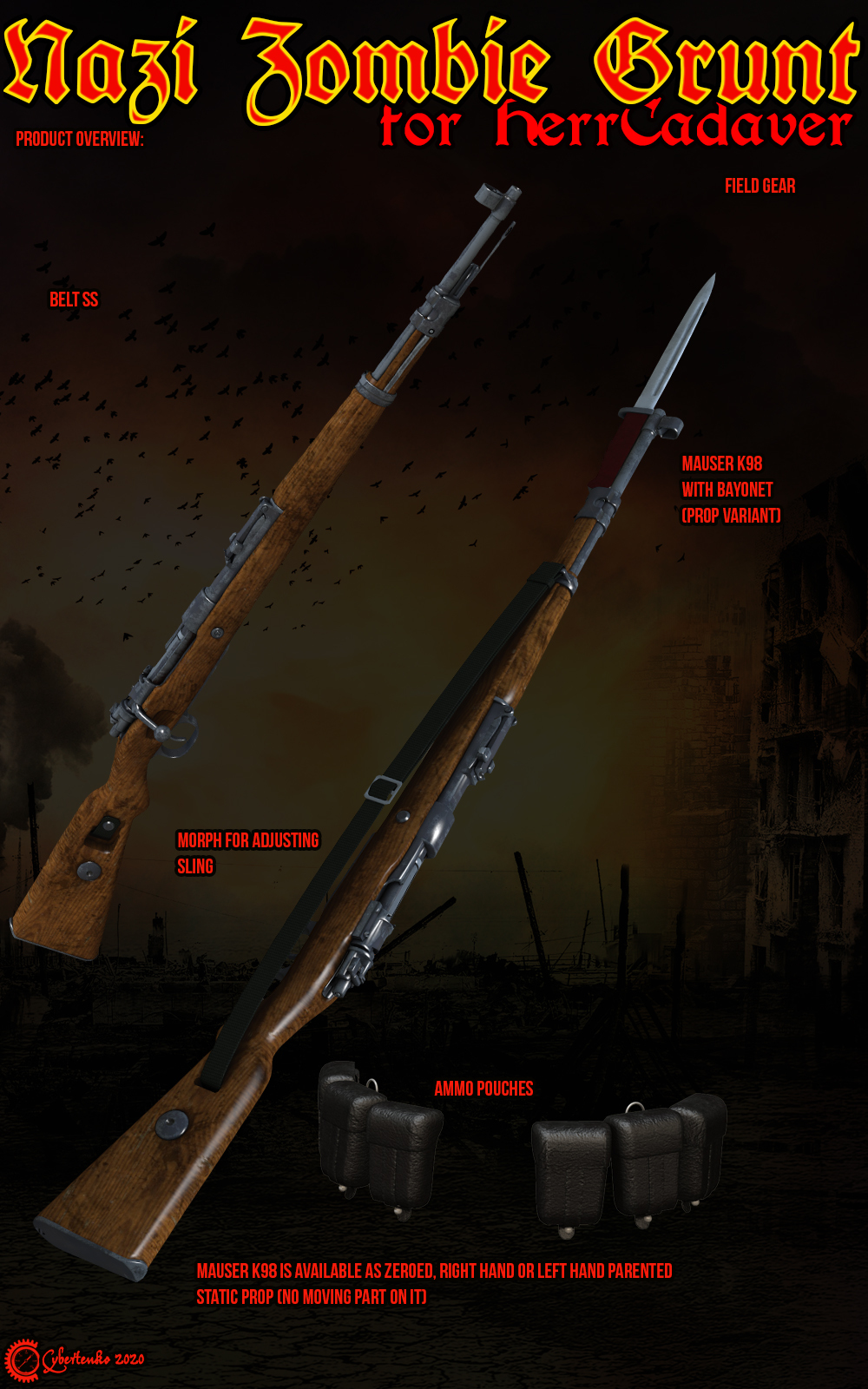Nazi Zombie Grunt for HerrCadaver by N/A